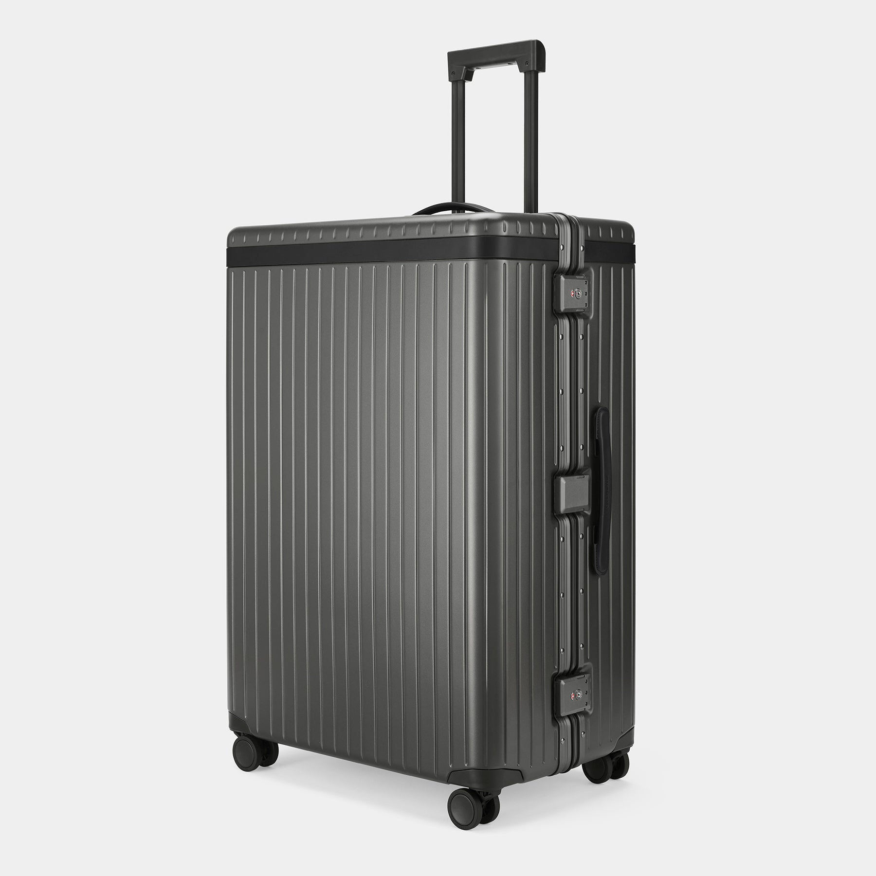 The Large Check-in - Return Grey / Black / Smooth Extra-large hard-shell suitcase