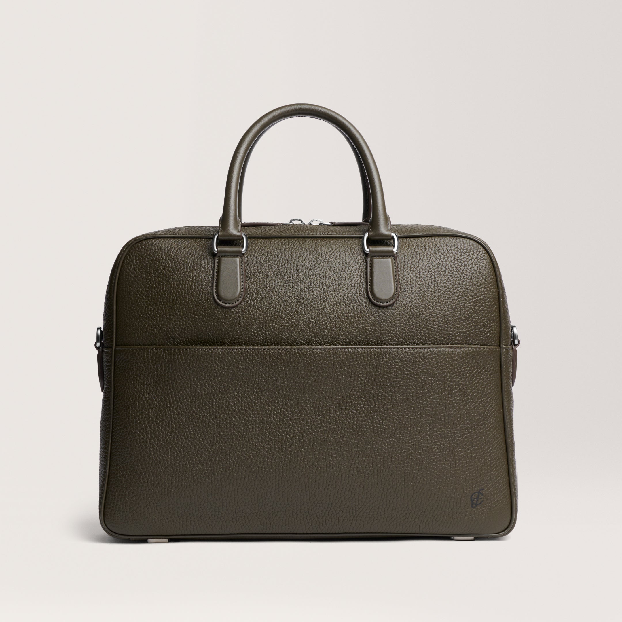 Dunloe Briefcase Dark Olive 