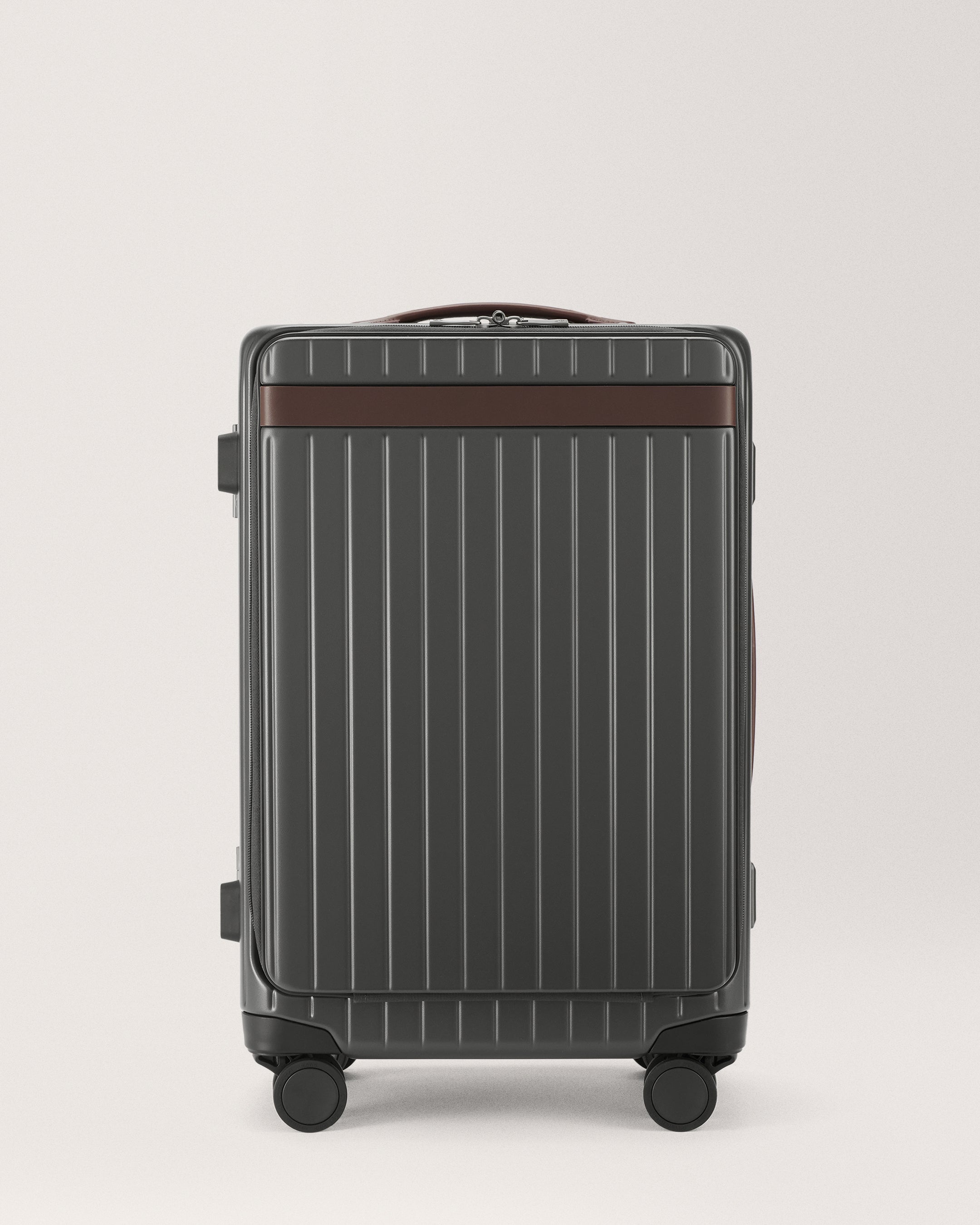 The Carry-on X - Return Grey / Chocolate / Smooth Polycarbonate carry-on suitcase - Excellent Condition