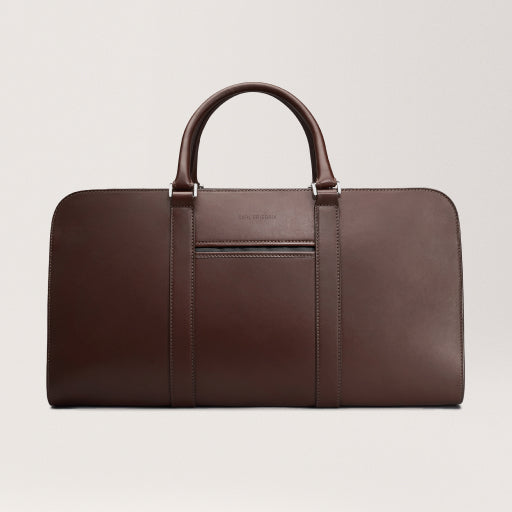 Palissy Weekend Chocolate Leather weekend bag