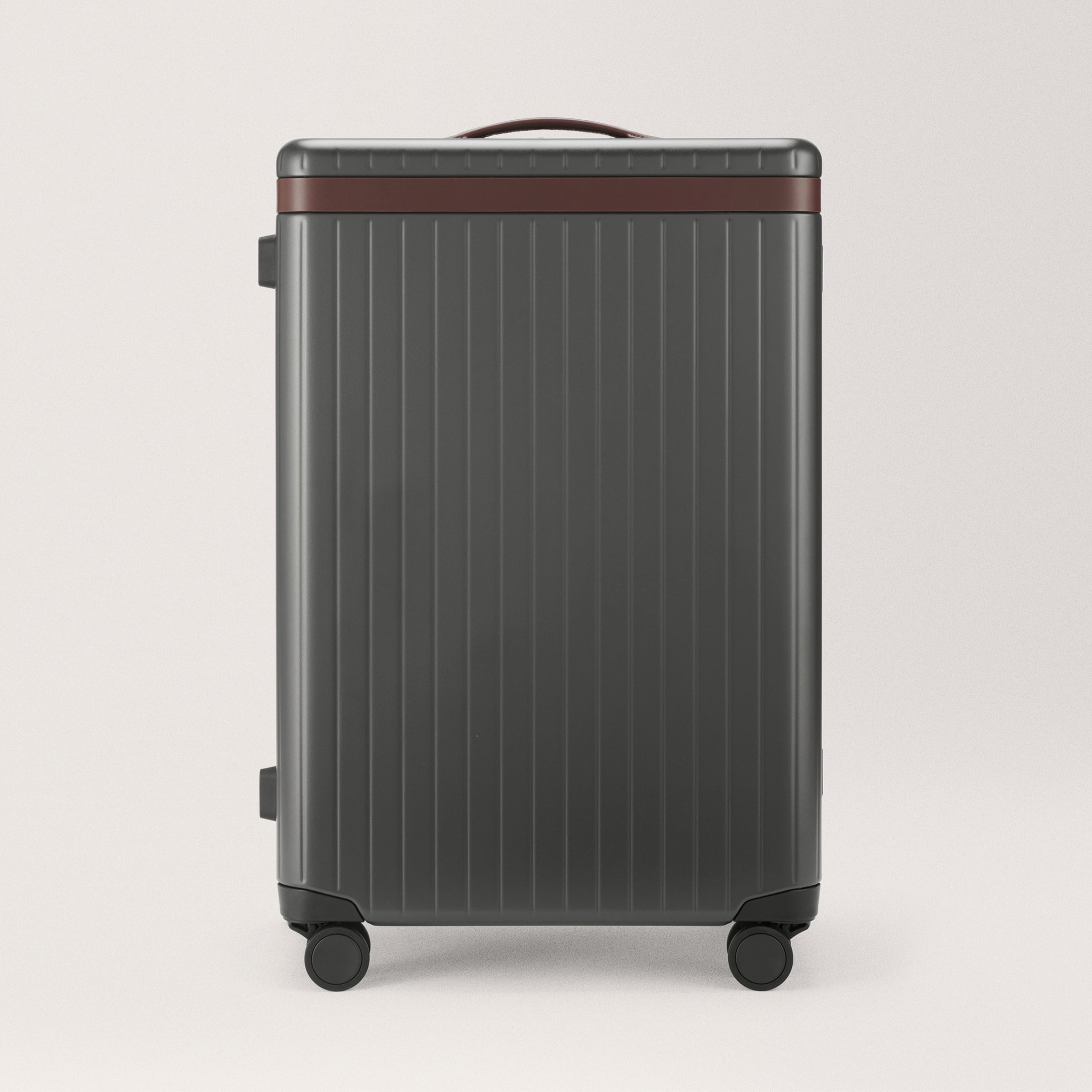 The Check-in Grey / Chocolate Hard-shell check-in suitcase