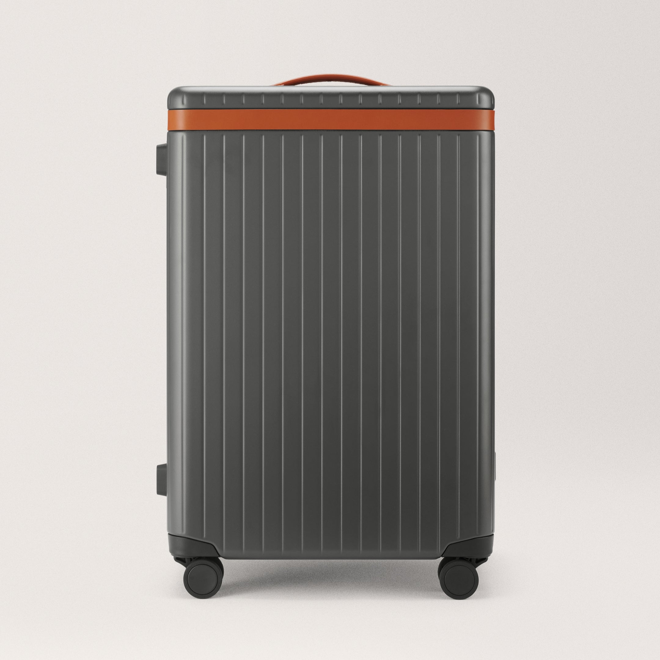 The Check-in Grey / Cognac Hard-shell check-in suitcase