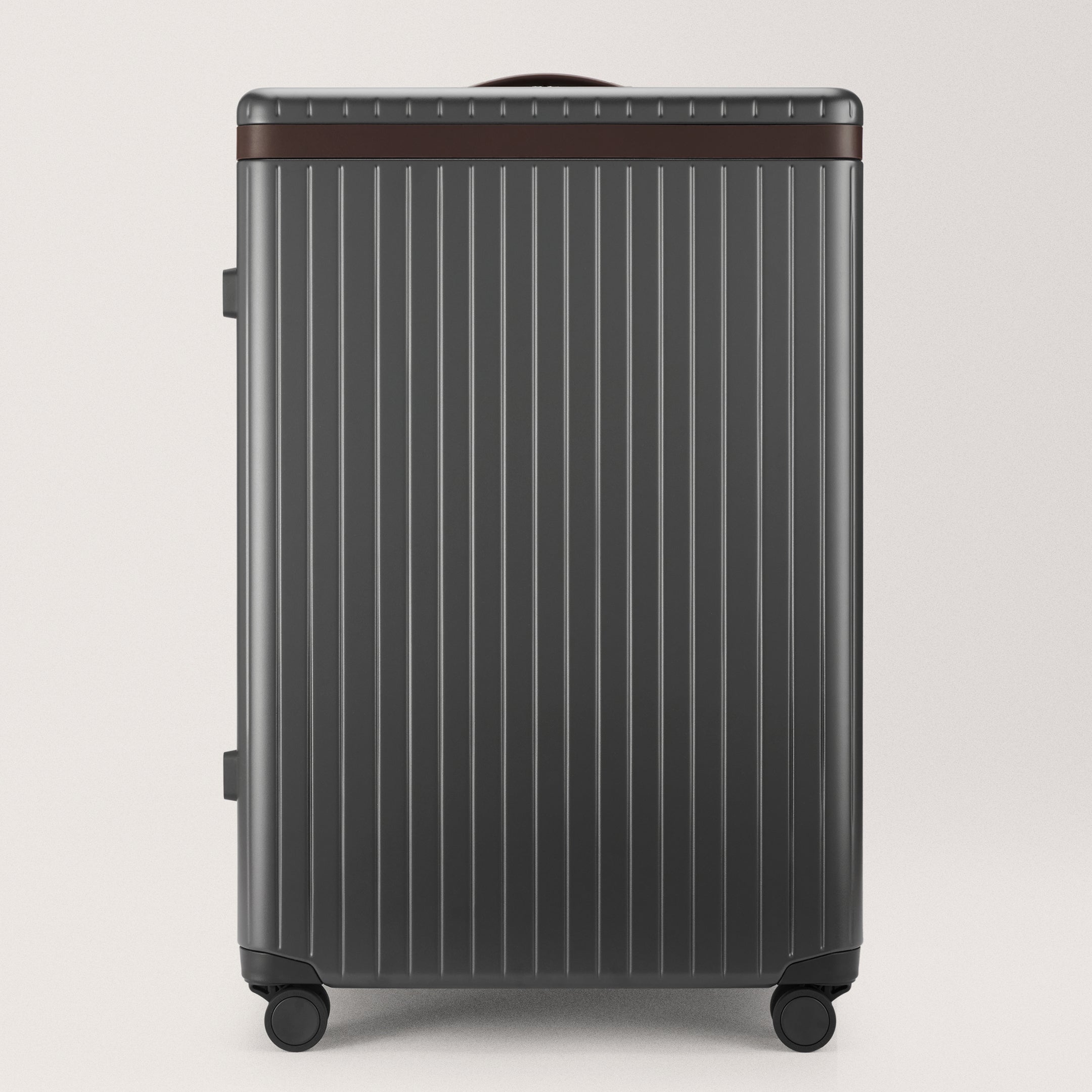 The Large Check-in Grey / Chocolate Extra-large hard-shell suitcase
