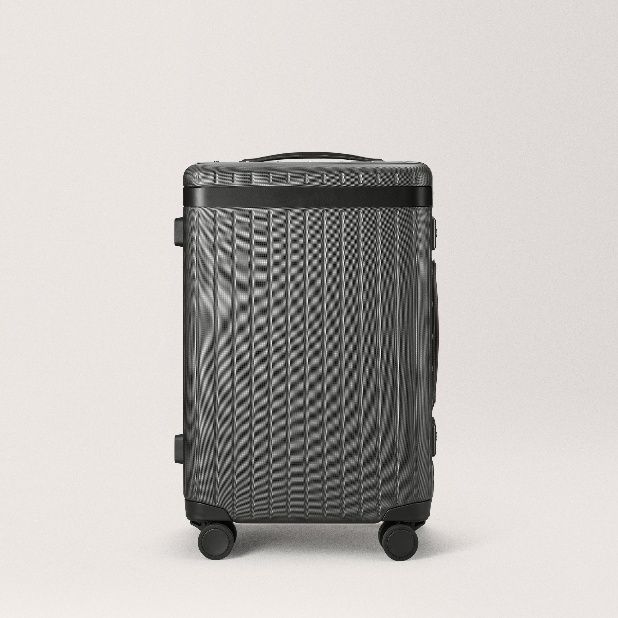 The Carry-on - Discontinued Grey / Black / Dotted Hard-shell cabin suitcase