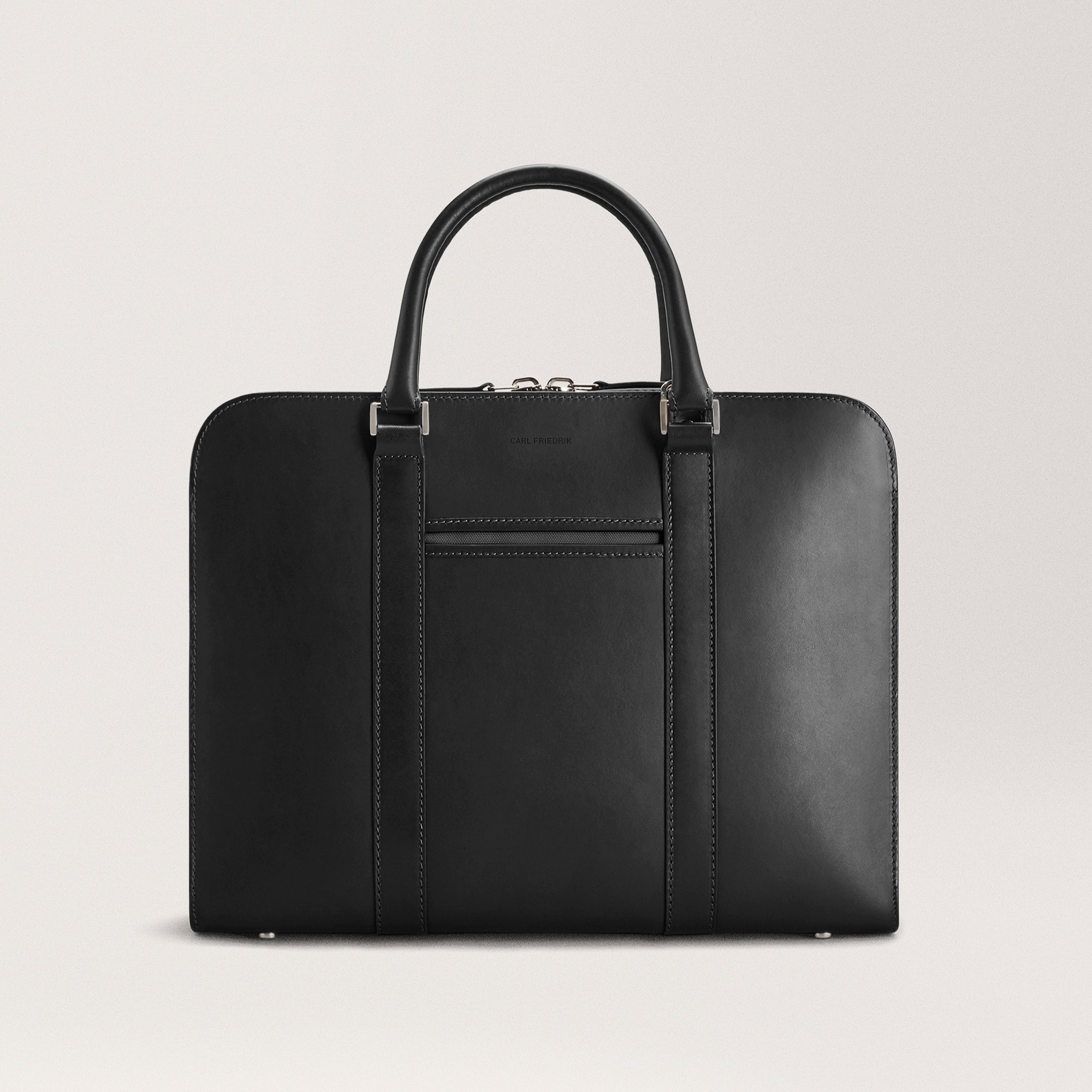 Palissy Briefcase Black Slim leather briefcase