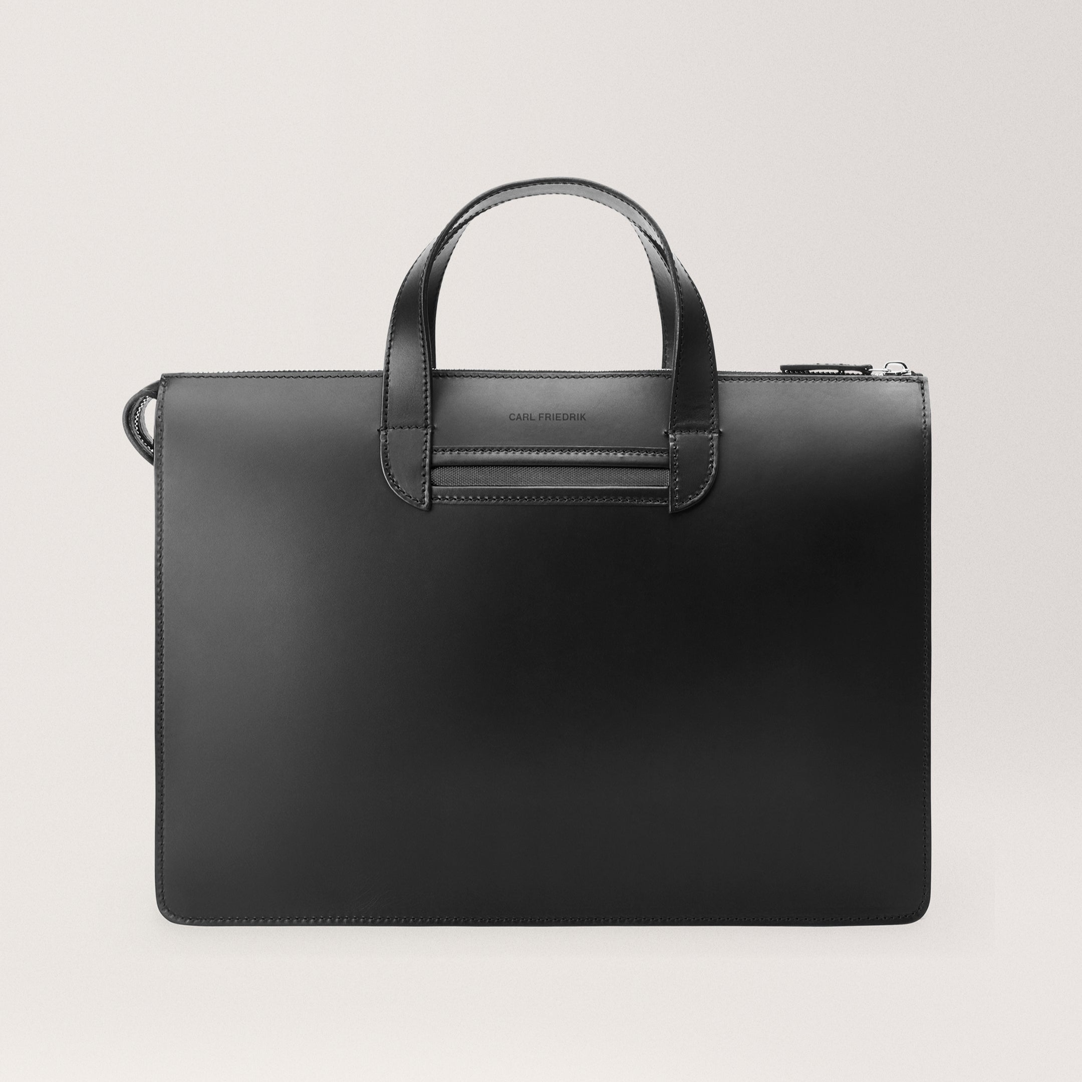 Vallance Black Slim leather briefcase
