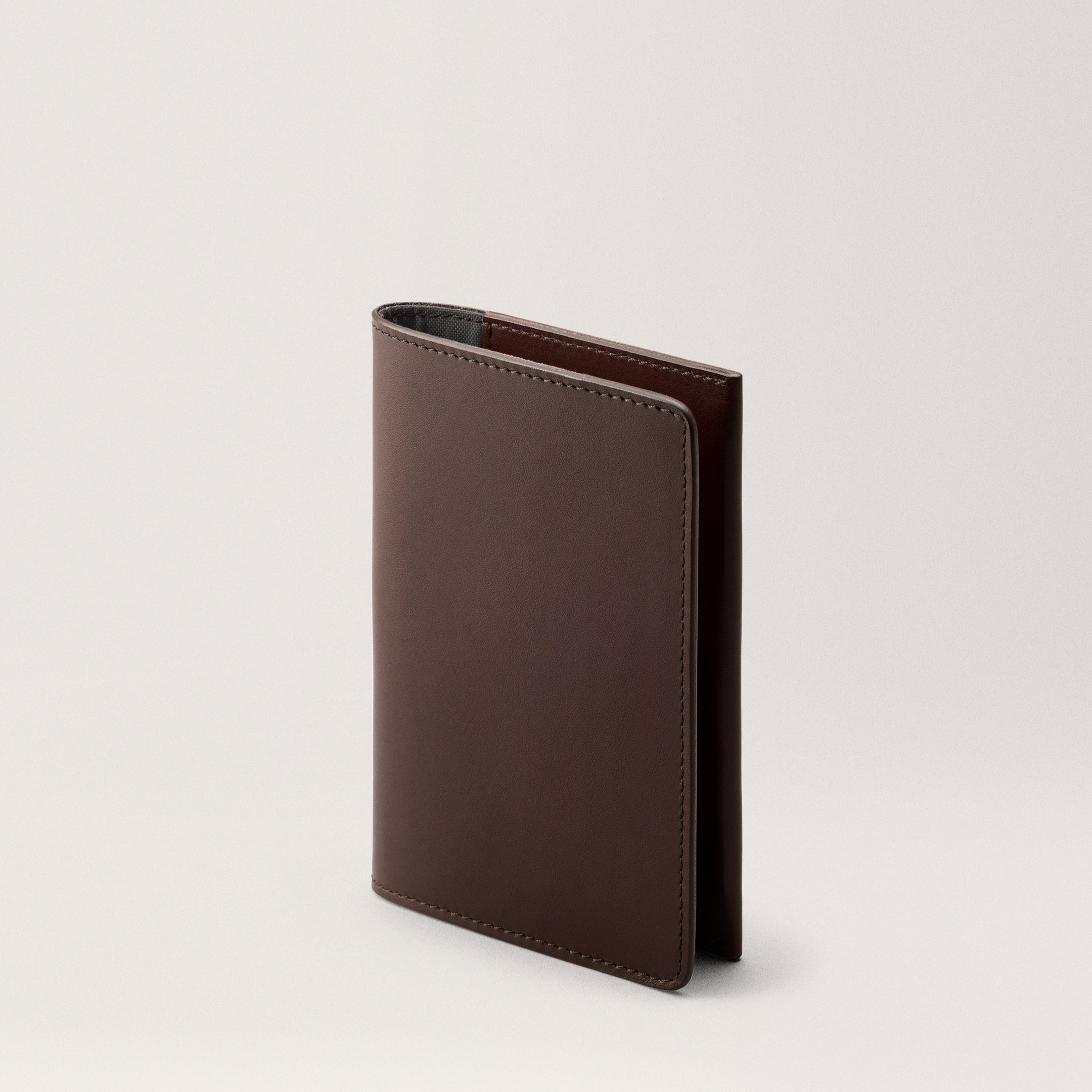 Weston Chocolate Leather passport holder