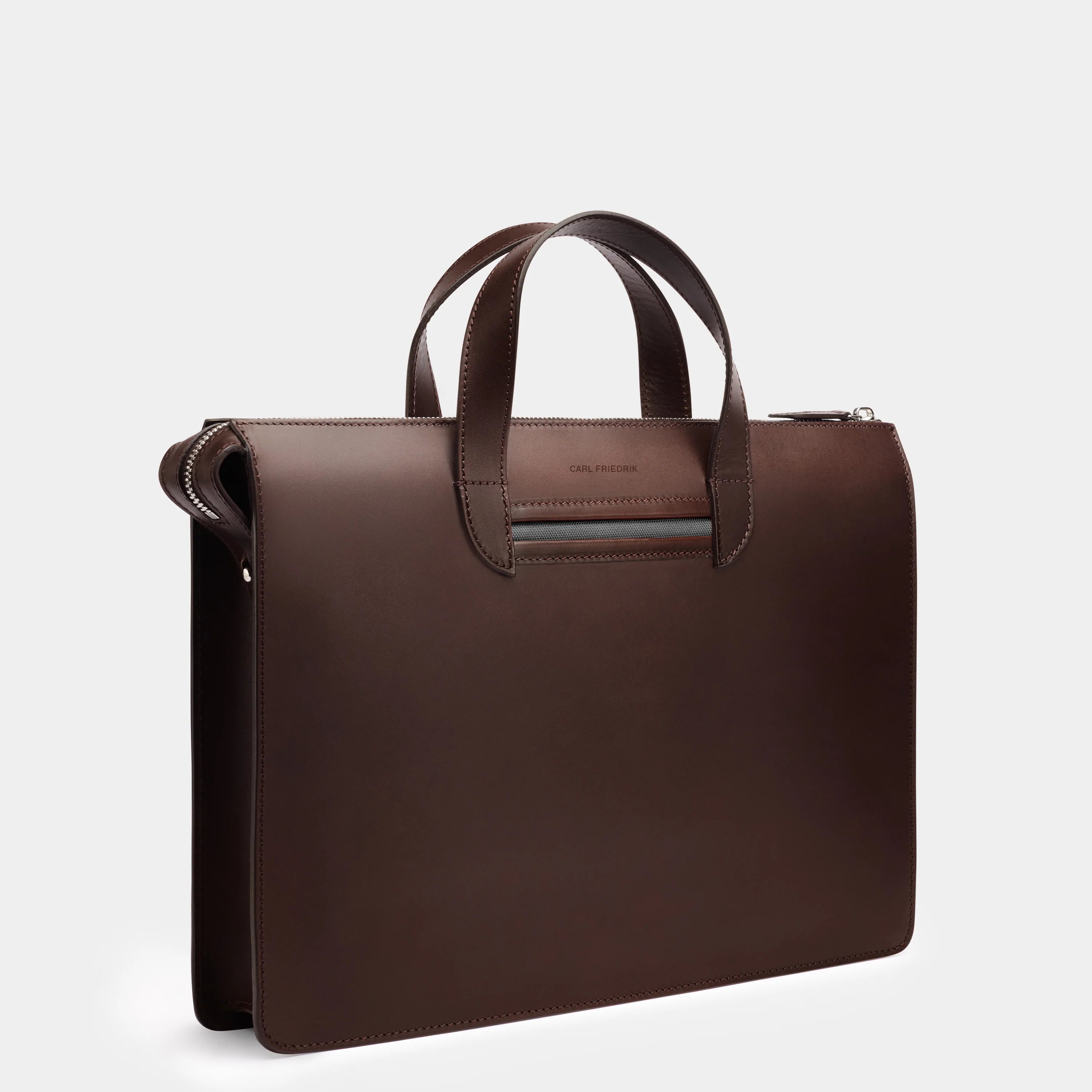 Vallance - Return Chocolate Slim leather briefcase - Good Condition 