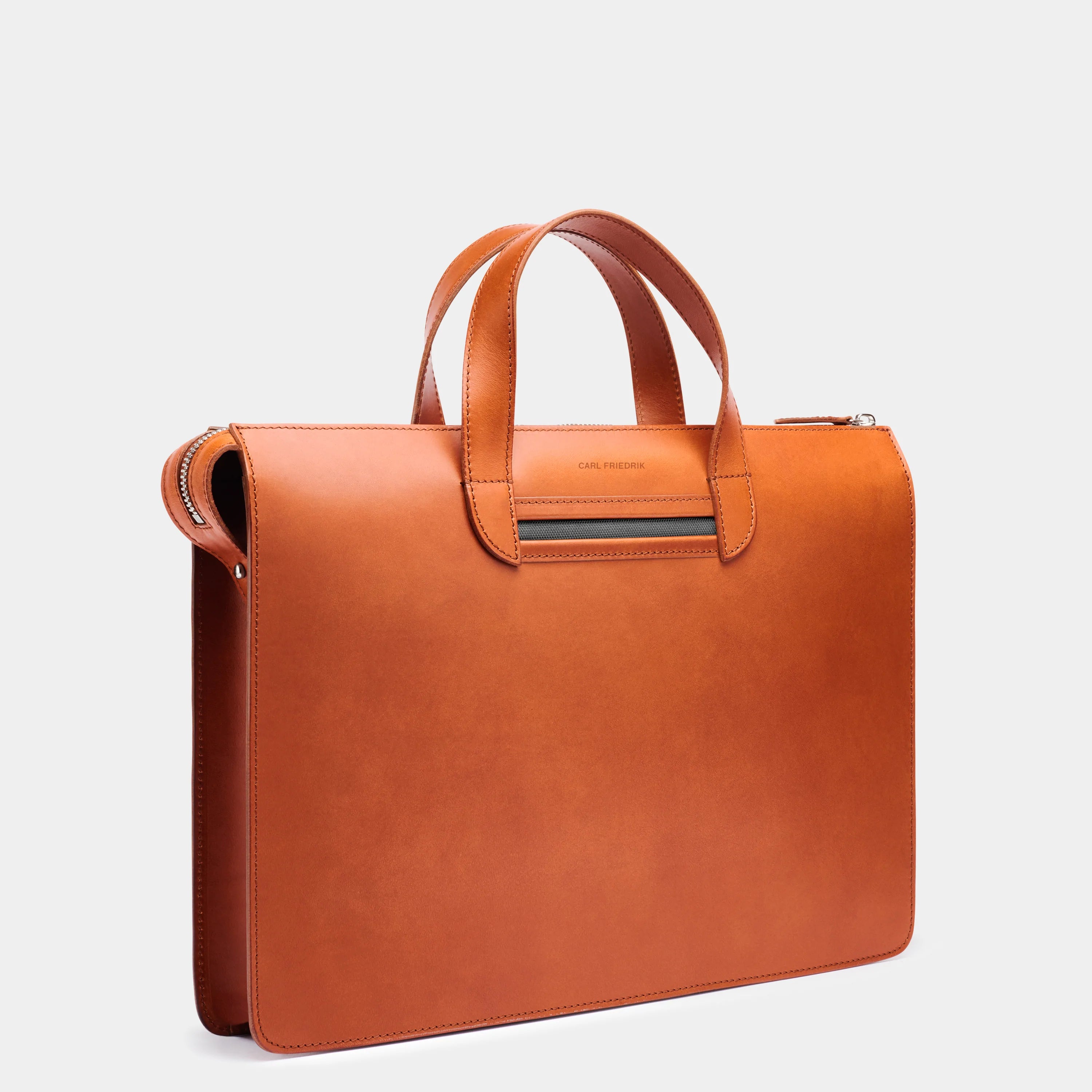 Vallance - Return Cognac Slim leather briefcase - Good Condition 