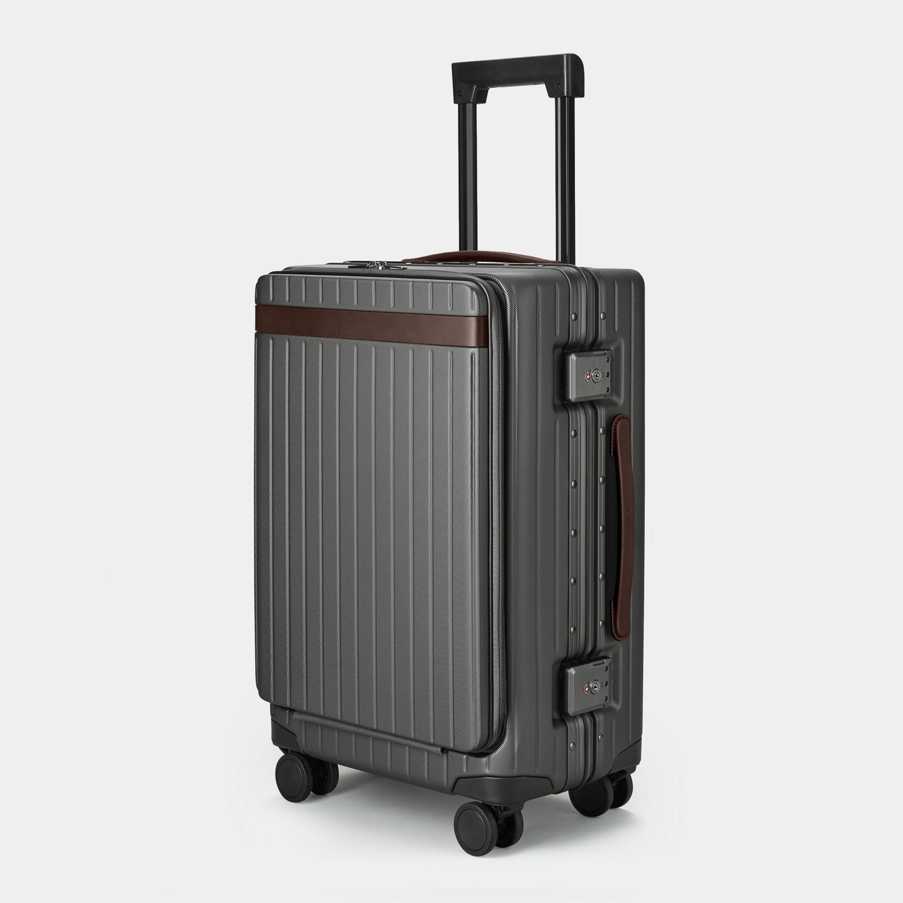The Carry-on Pro - Return Chocolate Polycarbonate carry-on suitcase - Fair Condition