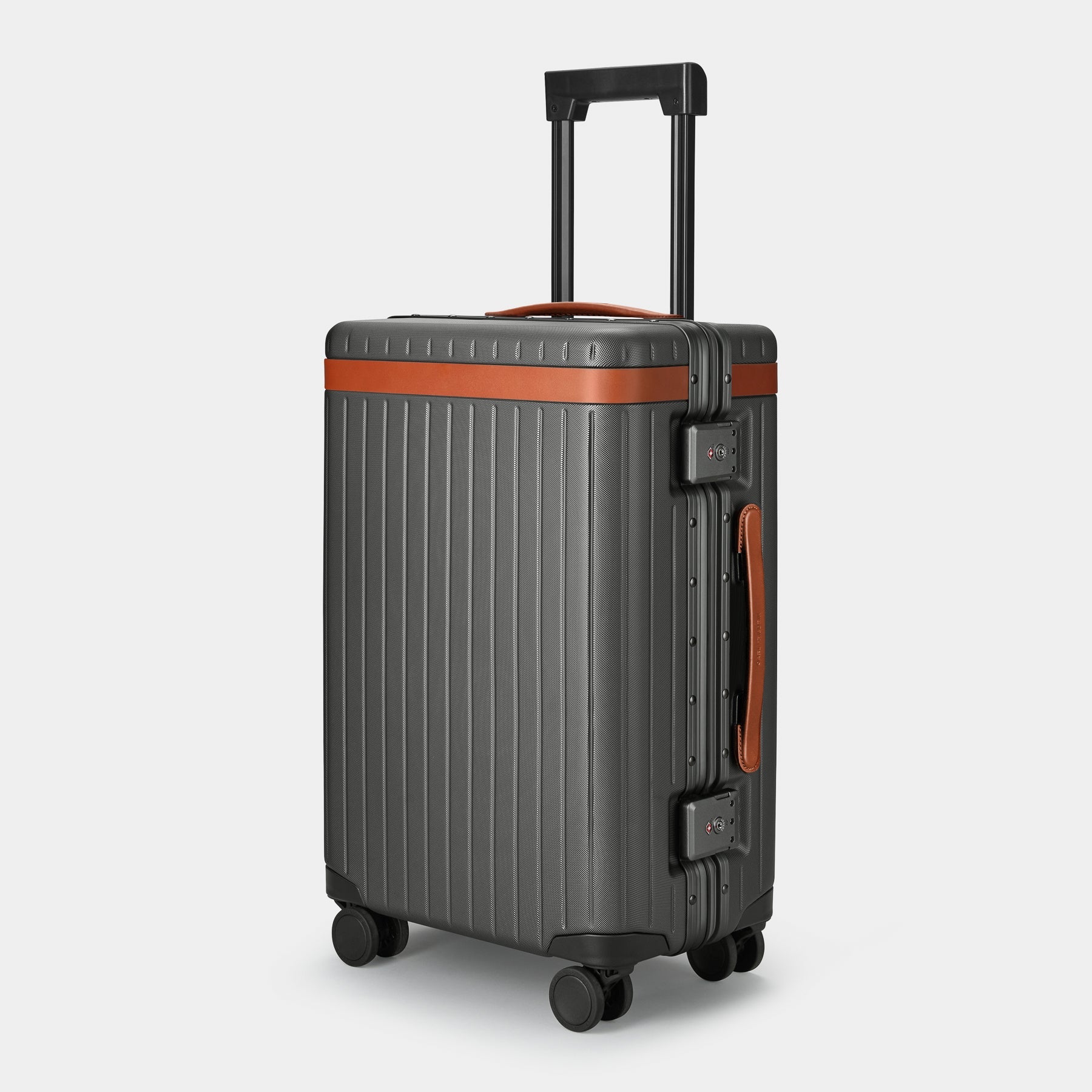 The Carry-on - Return Cognac Dark grey polycarbonate suitcase - Fair Condition