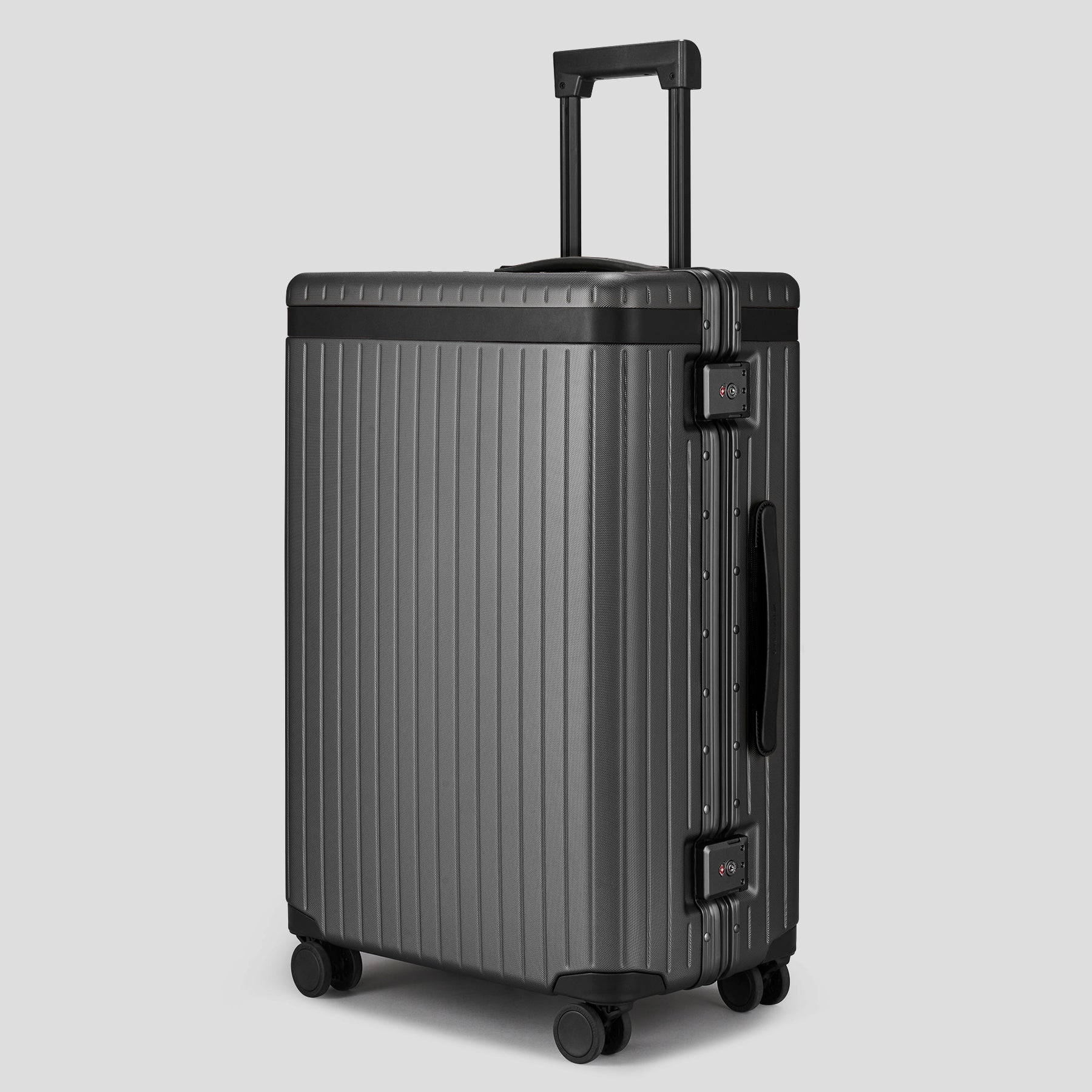 The Check-in - Return Black Large grey polycarbonate suitcase - Good Condition 