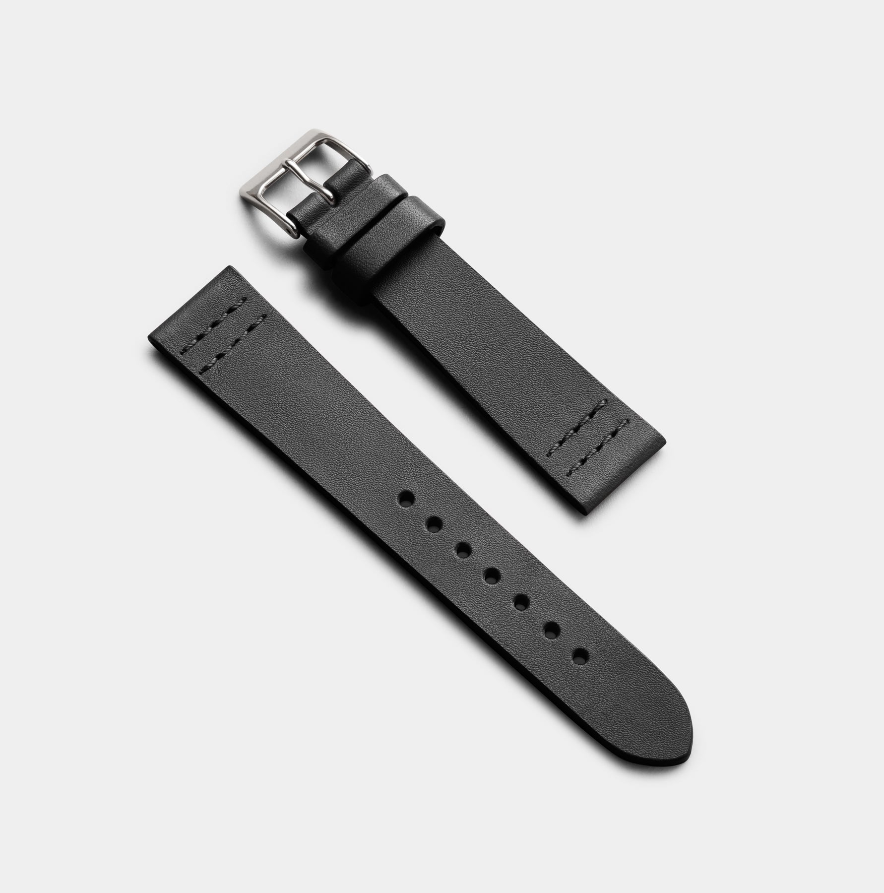 The Modern Watch Strap Black / 18mm Leather watch strap